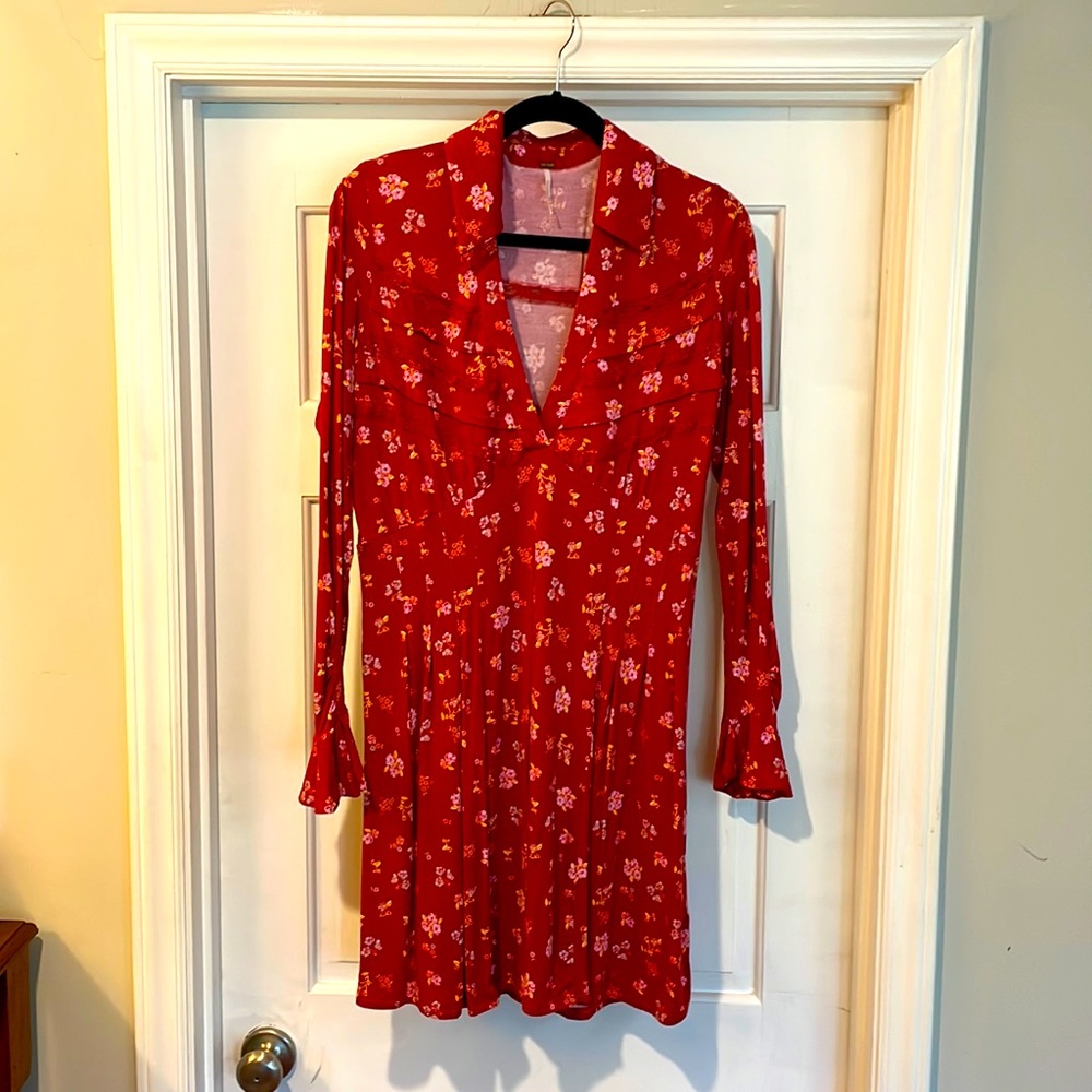 Free People Dress Long sleeves NWOT Free Shipping